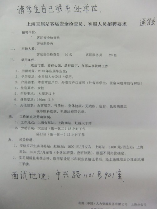 上海直屬站安檢員